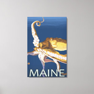 Toile Scène de MaineOctopus