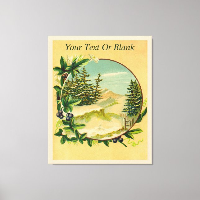 Toile Scène de montagne rustique (Recto)