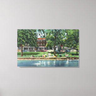Toile Scène de parc de Shotwell et d'auberge de Sherwoo