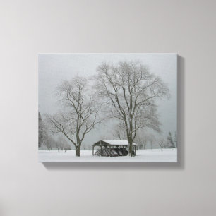 Toile Scène des neiges sous-marine