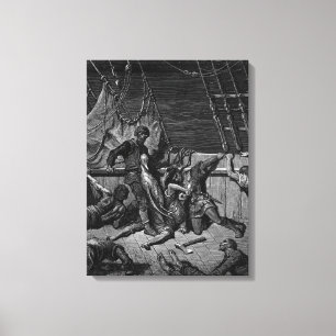 Toile Scène 'du givre du Mariner antique