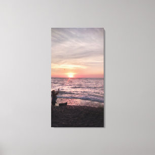 Toile Scène insouciante de plage
