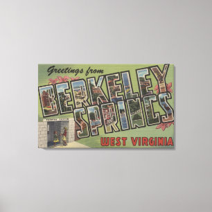Toile Scènes de grandes lettres - Berkeley Springs, WV