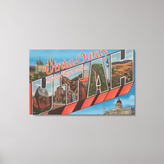 Toile Scènes de grandes lettres - Utah (Recto)