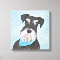 Schnauzer (Miniature) Peinture - Chien original mi