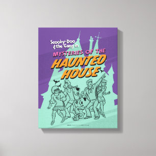 Toile Scooby-Doo et la bande "Chambre hantée "