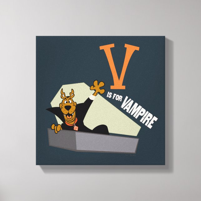 Toile Scooby-Doo | V est pour Vampire (Recto)