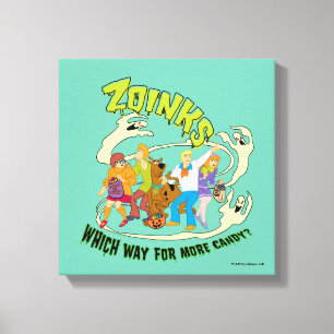 Toile Scooby-Doo  Zoinks Quelle voie pour plus de bonbon