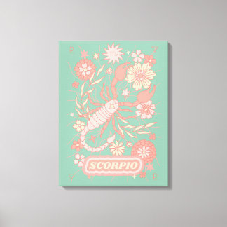 Toile Scorpio Celestial Zodiac Pastel Dreams Wall Arts