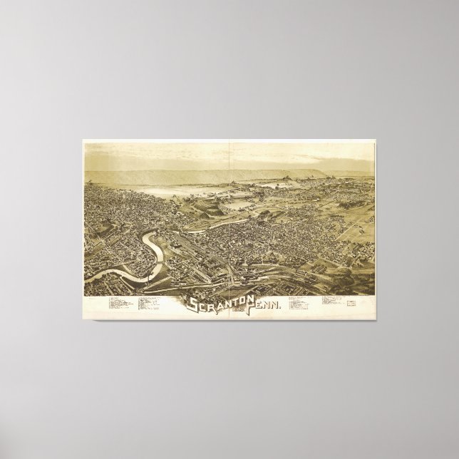 Toile Scranton, Pennsylvanie (1890) (Recto)