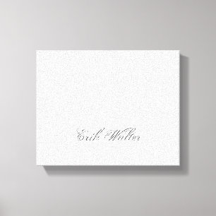 Toile Script minimaliste Joli Monogramme 3d