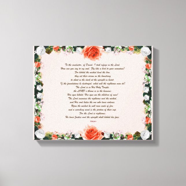 Toile Scripture, Psalm 11, Botanic (Recto)