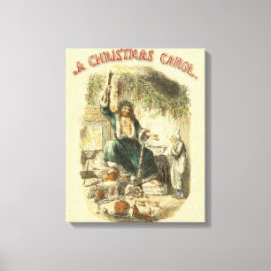 Toile Scrooge Fantôme de Noël Présent