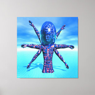 Toile Sculpture extraterrestre