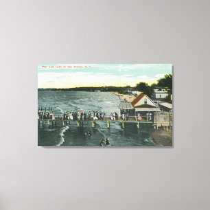 Toile Sea Breeze Pier et Lake Scene