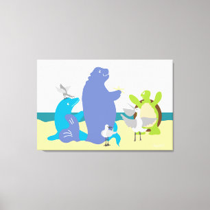 Toile Sea Friends 24x36 Imprimer
