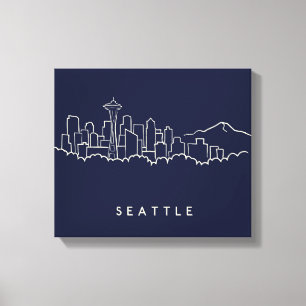 Toile Seattle Skyline