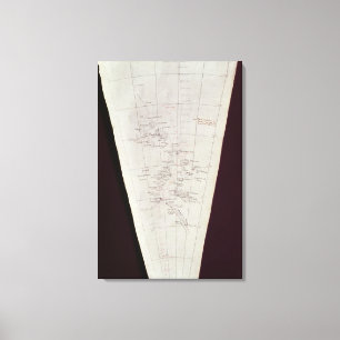 Toile Section de carte d'île de Ross à Pôle du sud
