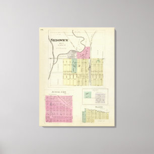 Toile Sedgwick, ville de Jewell, Omio, Salem, le Kansas