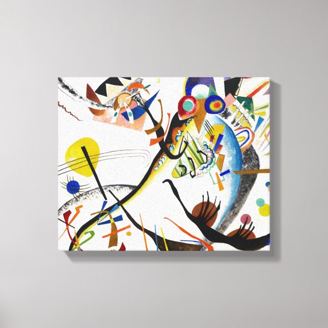 Toile Segment bleu Kandinsky (Recto)