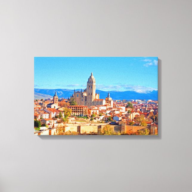 Toile Ségovie, Espagne paysage (Recto)