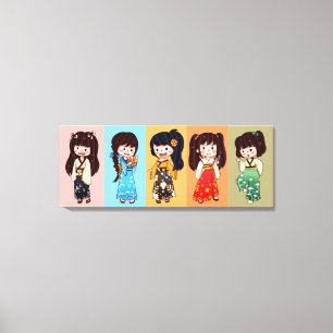 Toile Seijin no Hi Kimono Girls