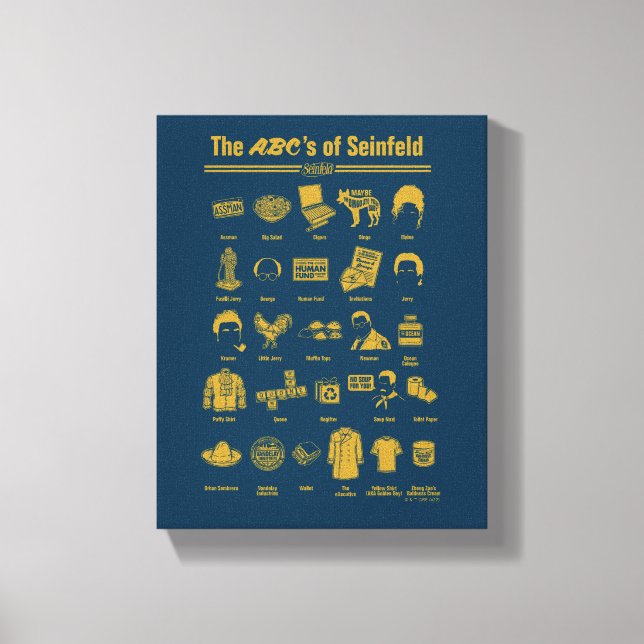 Toile Seinfeld | ABC de Seinfeld Infographie (Recto)