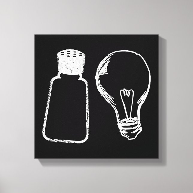 Toile Sel & Lumière Be Ye Salt Bible Versets Matthieu 51 (Recto)