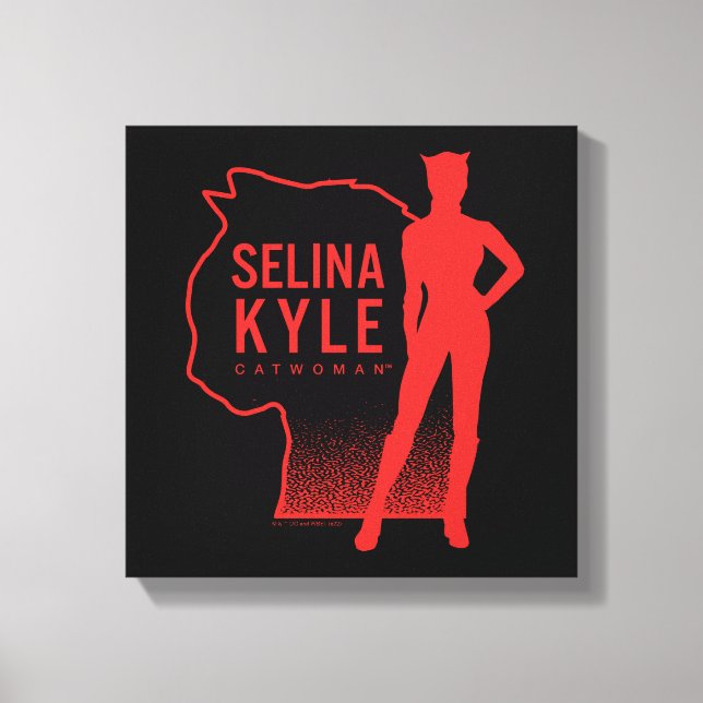 Toile Selina Kyle Catwoman - logo (Recto)