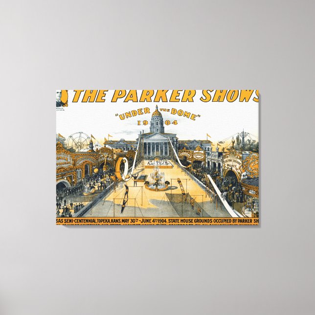 Toile Semi-centenaire du Kansas. State House Grounds. (Recto)