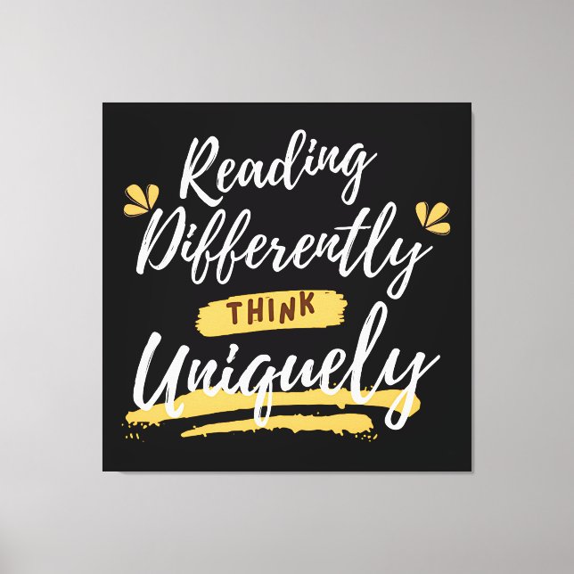 Toile sensibilisation à la dyslexie mondiale (Recto)