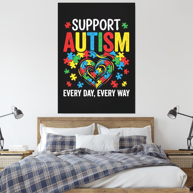 Toile Sensibilisation à l'autisme (Insitu(Chambre))