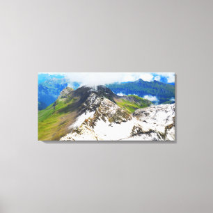 Toile Sentiers dans les Alpes suisses