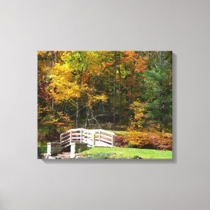 Toile Sept Sources Pont D'Automne I Paysage D'Automne