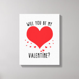 Toile Seras-tu ma valentine ?