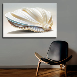 Toile Serene Coastal Seashell Mur Art Ocean Home Décor