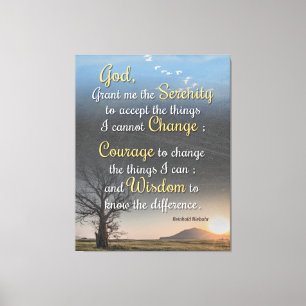 Toile Sérénité, Courage et Sagesse