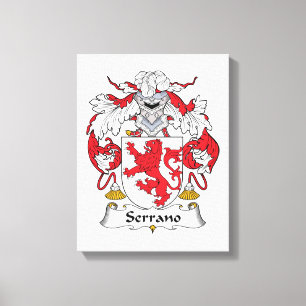 Toile Serrano Family Crest