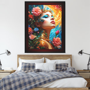 Toile Ses délices floraux AI Concept Art de Xzendor7
