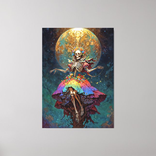 Toile Seven Powers Santa Muerte (Recto)