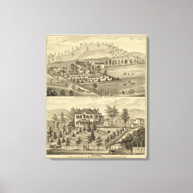 Toile Sewickley Pennsylvanie (Recto)