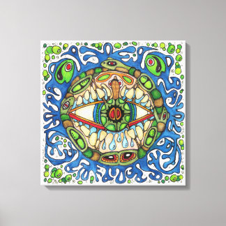 Toile Shaman Spirit : Blue Frog-Eye Shaman Medicine