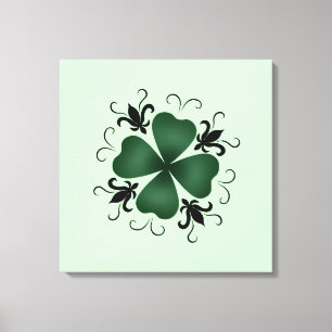 Toile Shamrock victorien élégant