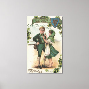 Toile Shamrocks pour la chance