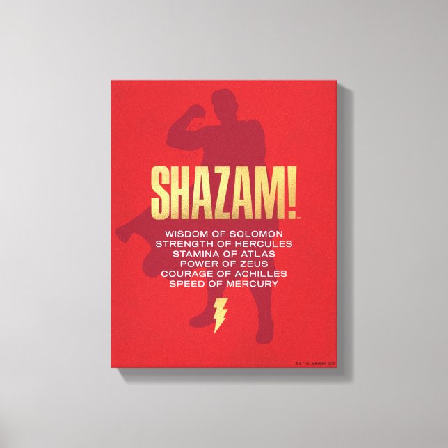 Toile SHAZAM ! Furie des dieux | Silhouette Flexante (Recto)