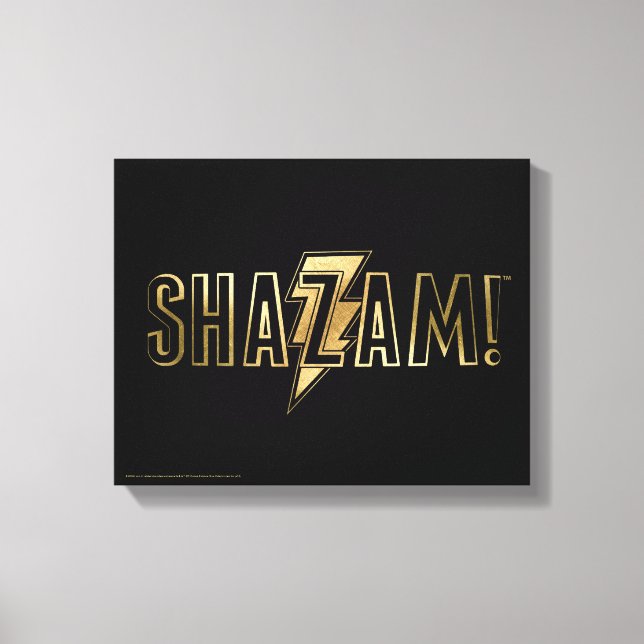 Toile SHAZAM ! | Logo Or (Recto)