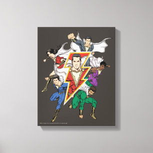 Toile SHAZAM !   Shazam Family Graphic