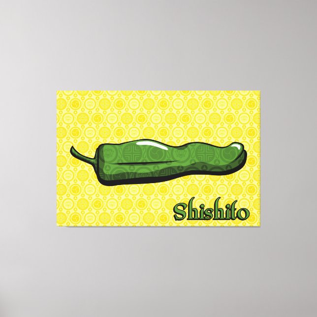 Toile Shishito Chili Pepper Canvas Art (Recto)