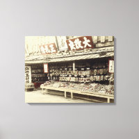 Shop à Kyoto, c.1890 (hand-coloured photo)