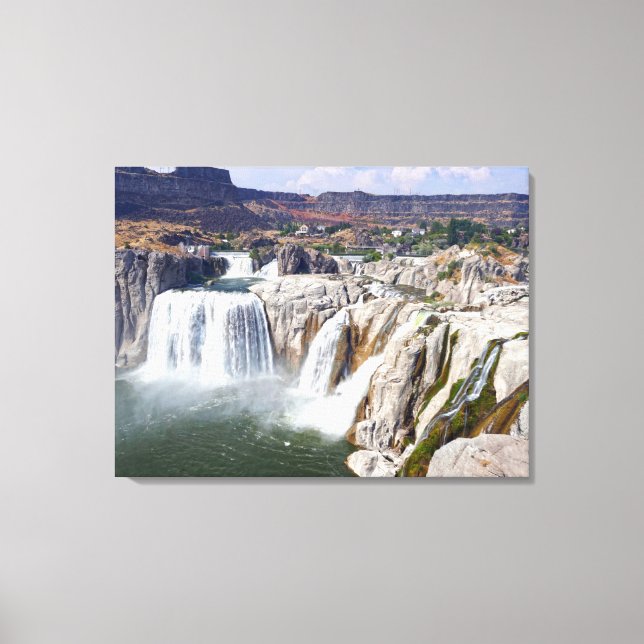 Toile Shoshone Falls sur la rivière Snake, Idaho (Recto)